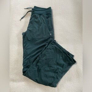 Lululemon dance studio pant (lined). Teal. Size 8.